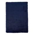 LUX Rugs Navy Blue Extra Super Soft Shaggy Luxury Floor Rug 80cm x 150cm | 8cm Extra Long Pile | 100% Polyester Table Tufted Yarn