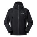 Berghaus Men's Paclite Dynax Gore-Tex Waterproof Shell Jacket, Lightweight, Eco-Friendly, Durable Coat, Black, XXL