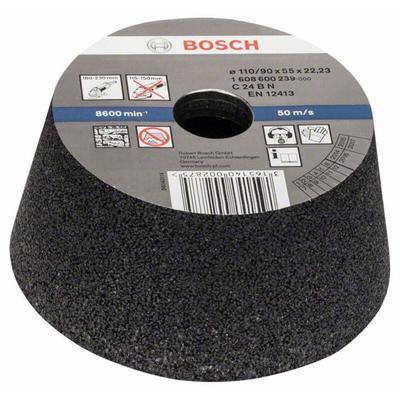 Bosch - Accessories 1608600239 Schleiftopf, konisch-Stein/Beton 90 mm, 110 mm, 55 mm, 24 1 St.