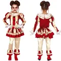 Robe de Cosplay du Joker avec Col de Clown d'Horreur pour Fille Costumes de ixd'Halloween Carvinal