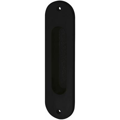 Marchesi - Schiebetürmuschel (Muschelgriff) oval 38x152mm Griff Messing schwarz Image