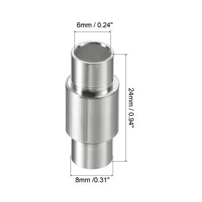 Inline Axle Spacer Skates Bearing Speed Spacer Aluminum for 8mm Roller - Silver