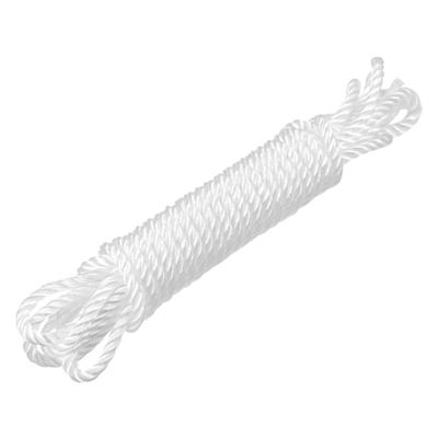 Twisted Nylon Mason Line White 5M/16.4 Feet 6MM Dia for DIY Projects