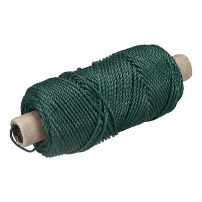 Twisted Nylon Mason Line Dark Green 100M 3MM Dia for DIY Projects - Dark Green