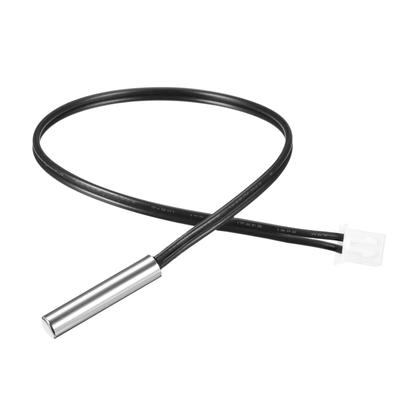 100K NTC Thermistor Probe 7.9 Inch Temp Sensor for Air Conditioner - Black