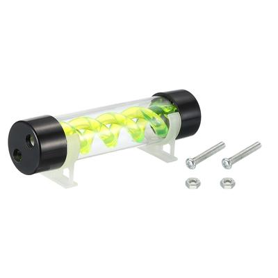 Cylindrical Water Cooling Tank G1/4" D50mm L200mm with Acrylic and POM - Green