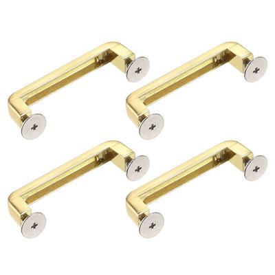 Purse Strap Rings, 4Pcs 47mm Detachable Shackle Buckle for Bag, Gold - Gold Tone