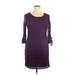 R&K Casual Dress - Mini: Purple Solid Dresses - Women's Size 10