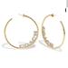 Coach Jewelry | Authentic Coach Signature Logo Hoop Earrings | Color: Gold | Size: Os