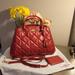 Coach Bags | Coach Margot Satchel/ Small Matching Color Coach Wallet/ Id /Key Chain | Color: Red | Size: Os