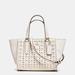 Coach Bags | Coach White Leather Mini Crosby Carryall Satchel Floral Sport Calf Leather | Color: White | Size: 13 1/4" (L) X 7 1/4" (H) X 5 1/2" (W)