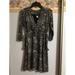 Athleta Dresses | Athleta Xs Paisley Stretch Casual Occasion Dress | Color: Black/Tan | Size: Xs