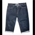 Levi's Jeans | Levis Dark Denim Capris Womens 12 Like New | Color: Blue | Size: 12