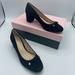 Kate Spade Shoes | Kate Spade New York Benice Black Suede Block Heels | Color: Black/Gold | Size: 6