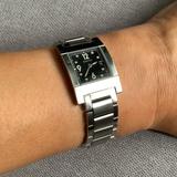 Gucci Accessories | Gorgeous Ladies Gucci Stainless Steel Watch | Color: Black/Silver | Size: Os