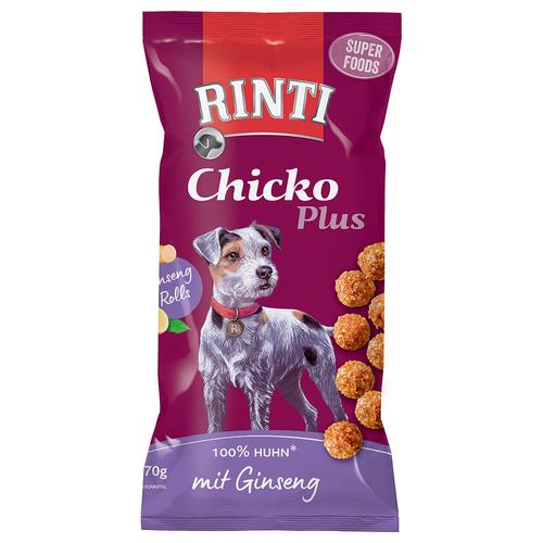 6x70g RINTI Chicko Plus Superfoods mit Ginseng Hundesnacks