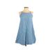 Wallflower Casual Dress - A-Line: Blue Solid Dresses - Women's Size X-Small