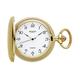 Regent Men's Pocket Watch Savonnette Flip Cover 47mm Quartz White Dial Arabic Numerals, P-736 - Gold