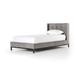 Joss & Main Atira Tufted Upholstered Low Profile Platform Bed Polyester/Metal in Gray | 40.2 H x 81 W x 87.75 D in | Wayfair