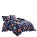 Mason & Marbles Morgana Navy Microfiber 4 Piece Comforter Set Polyester/Polyfill in Blue/Navy | Full/Double Comforter + 2 Standard Shams | Wayfair