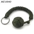 Bracelet paracorde de survie militaire parachute d'urgence porte-clés d'urgence kit d'outils de