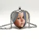 Collier pendentif photo personnalisé photo personnalisée pour votre bébé colonne vertébrale et