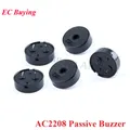 Mini buzzers piézoélectriques passifs AC2208 AC 3-24V 22x8mm haut-parleur 4 chemises Z bip