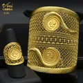 ANIID-Bracelet manchette doré de Dubaï pour femme gros bracelets de documents en or parure de