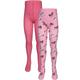 tausendkind essentials - Strumpfhose Rosa Pferd 2Er-Pack In Rosa/Pink, Gr.122/128