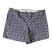 J. Crew Shorts | J. Crew Women’s Printed Stretch Chino Shorts Floral Navy Blue Side Zip, Size 6 | Color: Blue/Purple | Size: 30