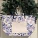 Victoria's Secret Bags | Nwt-Victoria's Secret Authentic Large Floral Carryall Tote Bag 20.1" L X 11.8" | Color: Purple/White | Size: Os