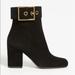 Gucci Shoes | Gucci Suede Ankle Boots | Color: Black | Size: 9.5