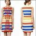 Anthropologie Dresses | Anthropologie Tabitha Striped Embroidered Totem Shift Dress Size 4 | Color: Blue/Red | Size: 4