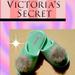 Victoria's Secret Shoes | 5/$20 Victoria Secret Light Teal Pom Pom Velvet Slippers | Color: Gray/Green | Size: Large Usa Size 9-10