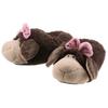 Plüsch Hausschuhe NICI "JOLLY Coco Schaf", Damen, Gr. 38/41, braun, beige schaf, Textil, casual, Schuhe, Pantoffel mit Schaf Motiv und hübscher Schleife