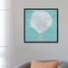 East Urban Home 'Graphic Sea Fan II' Graphic Art Print on Canvas, Cotton in Blue/Green/White | 26 H x 26 W x 1.5 D in | Wayfair