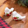 Evergreen Enterprises, Inc Christmas Joy Ceramic Salt & Pepper Shaker Set Dolomite | 2 H x 2 W in | Wayfair 3SPC9603