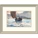 Vault W Artwork 'Returning Fishing Boats' by Winslow Homer Framed Painting Print Paper in Blue | 18 H x 26 W x 1.5 D in | Wayfair