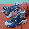 Chaussures de basket-ball professionnelles pour hommes baskets montantes non aldes respirantes