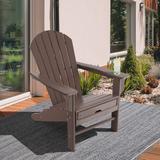 Costway Outdoor Patio HDPE Deck Adirondack Chair Beach Seat - 29''x 53''x 37.5''