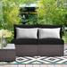 Costway 2PCS Patio Rattan Armless Sofa Sectional Furniture - See details