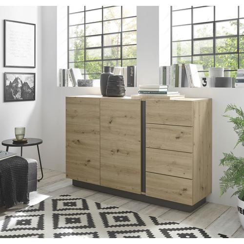 „Sideboard INOSIGN „“CLAiR 53″“ Sideboards Gr. B/H/T: 138 cm x 91 cm x 40 cm, 4, braun (eiche artisan) Sideboards Breite 138 cm“