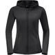 JACK WOLFSKIN Damen Unterjacke BAISELBERG HOODED FZ W, Größe XXL in Schwarz