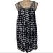 American Eagle Outfitters Dresses | American Eagle Black And White Paisley Print Swing Dress Size Small | Color: Black | Size: S