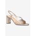 Extra Wide Width Women's Zariah Sandal by Bella Vita in Champagne Leather (Size 11 WW)