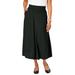 Plus Size Women's A-Line Cashmere Skirt by Jessica London in Black (Size M)