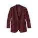 Men's Big & Tall KS Signature Microsuede Sport Coat by KS Signature in Burgundy (Size 60) Leather Jacket