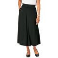 Plus Size Women's A-Line Cashmere Skirt by Jessica London in Black (Size 2X)