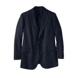 Men's Big & Tall KS Signature 2-Button Classic Blazer by KS Signature in Black Twill (Size 56)