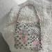 Free People Bags | Free People Pink, White, And Black Tote Bag Small | Color: Pink/White | Size: Os